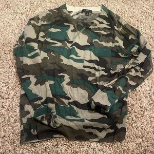JCrew 100% wool PERFECT condition camo sweater